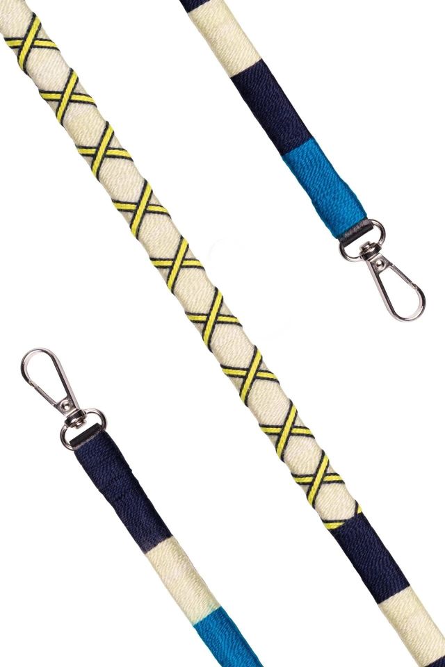 Hippi El Örgüsü Yassı Telefon ve Çanta Askısı 110 cm Lemon