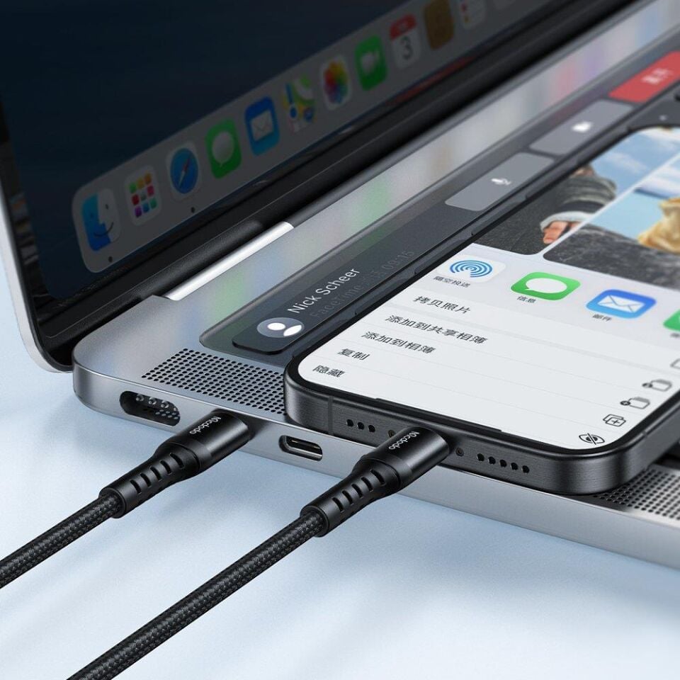 Mcdodo CA-5641 6W 1 M Usb-c to Usb-c To Bending Reinforced Kablo