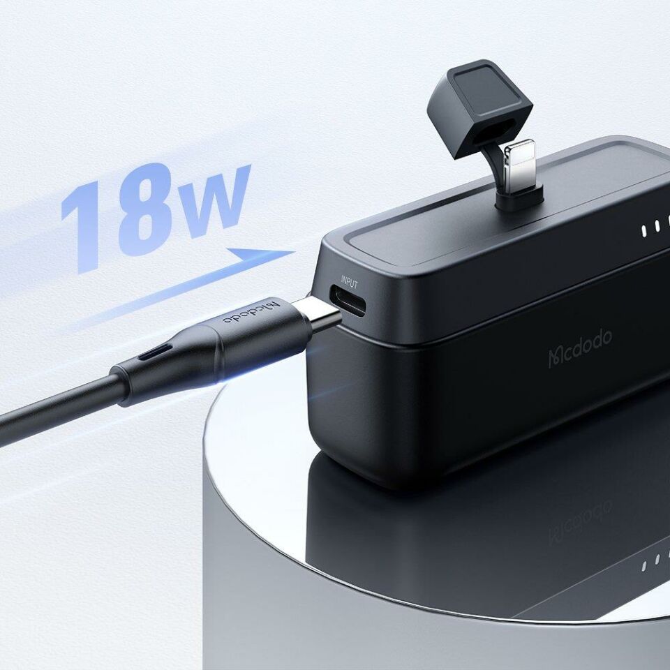 Mcdodo Mc-6282 5.000 Mah 20W Lıghtnıng Powerbank - Siyah
