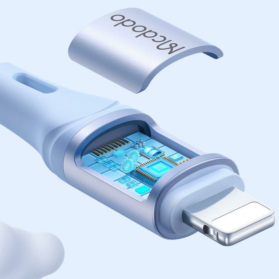 Mcdodo CA-1834 36W Lightning Hızlı Data ve Şarj Kablosu 1.2m Mavi