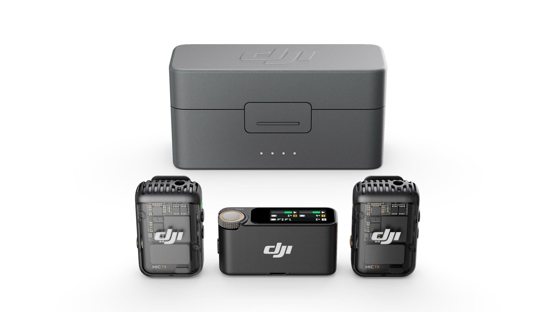DJI Mic 2 (2 TX + 1 RX) Wireless Kablosuz Mikrofon Seti