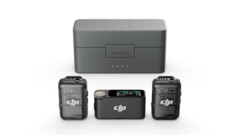 DJI Mic 2 (2 TX + 1 RX) Wireless Kablosuz Mikrofon Seti