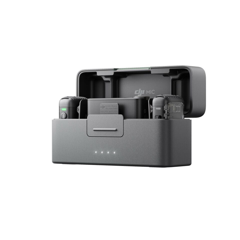 DJI Mic 2 (2 TX + 1 RX) Wireless Kablosuz Mikrofon Seti