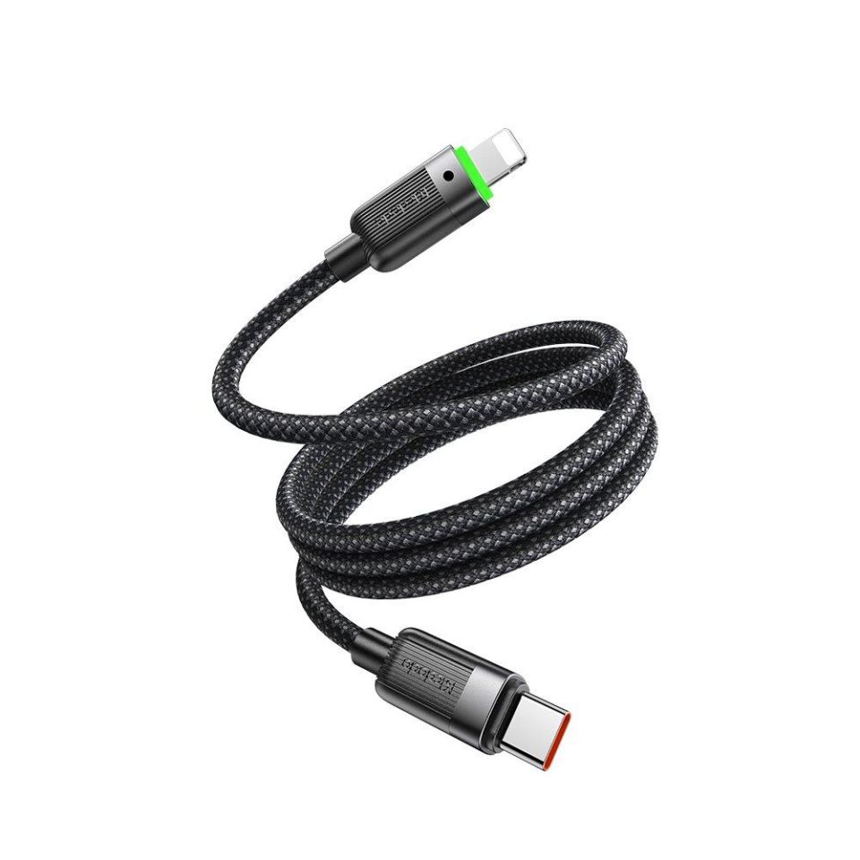 Mcdodo Ca-2010 36W Usb-C To Lıghtnıng Manyetik Sarılabilir Kablo - 1.2 M Siyah
