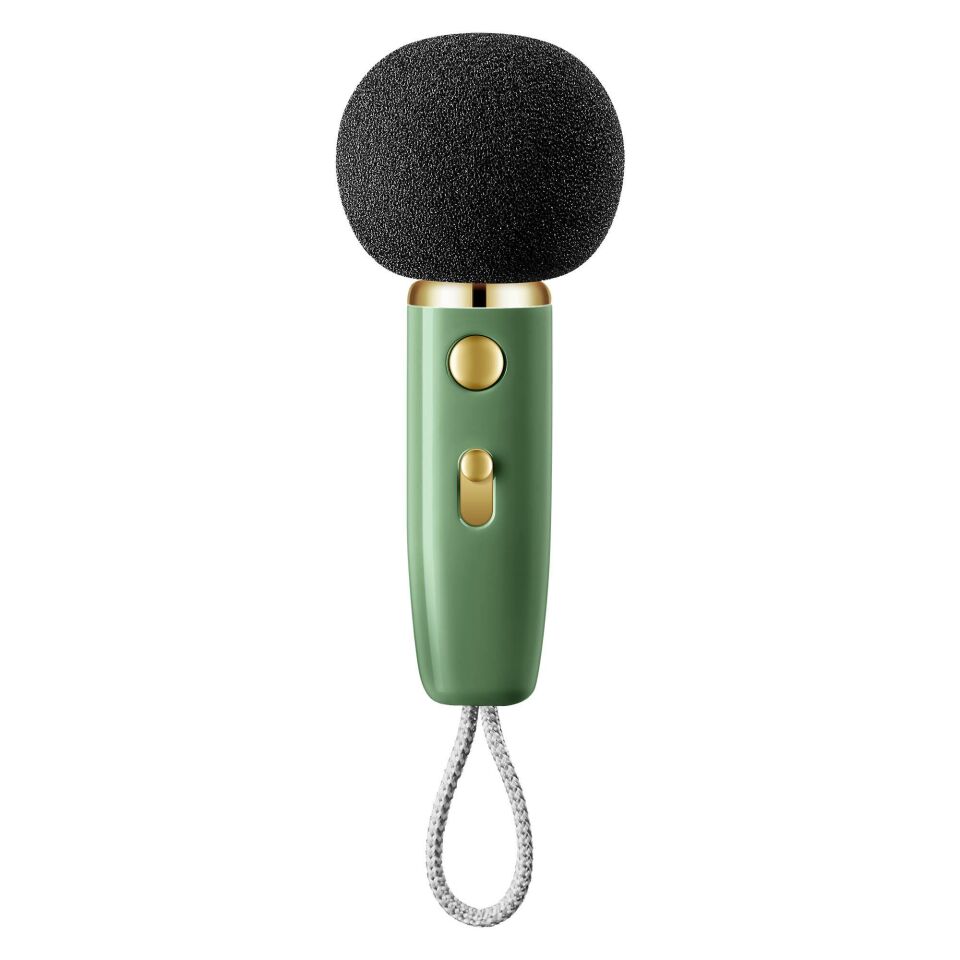 Divoom DitooMic Piksel Ekranlı Karaoke Mikrofonlu Bluetooth Hoparlör Yeşil