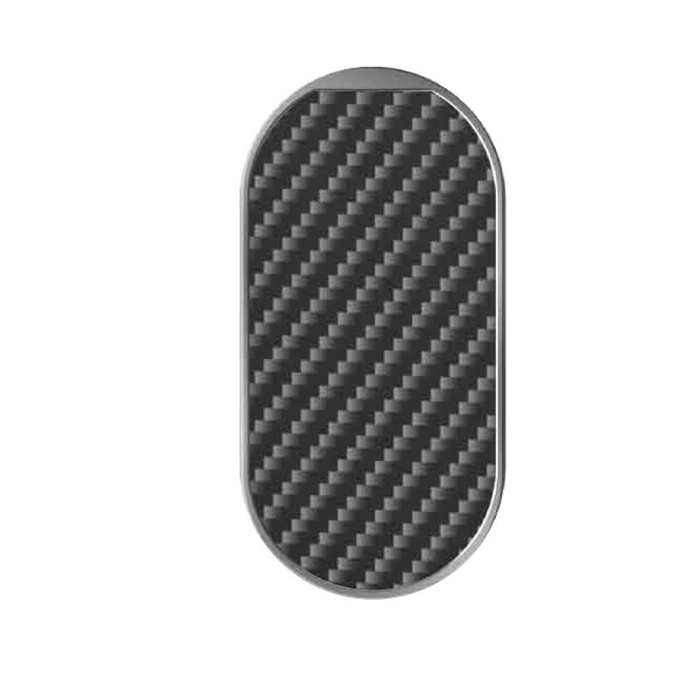 Holdeez Pill Traditional Carbon Fiber Stand Özellikli Telefon Tutucu Siyah