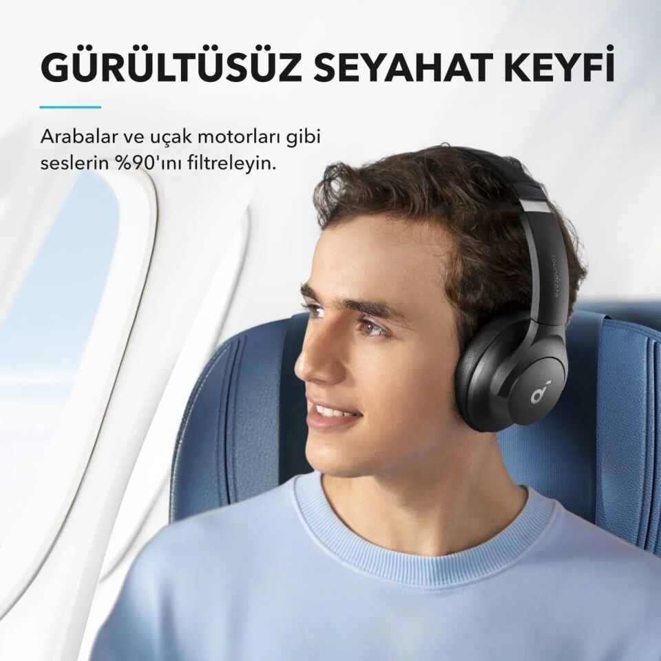 Anker Soundcore Q21i NC Kulak Üstü Bluetooth Kulaklık Siyah