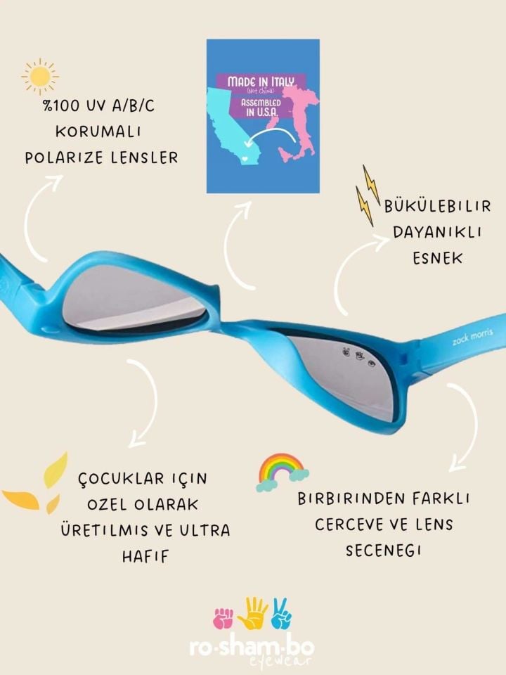 Roshambo Eyewear Breakfast Kahverengi Standart Lens R - Toddler  (2-4 Yaş) Çocuk Gözlüğü