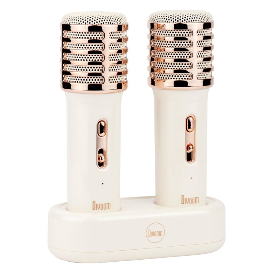 Divoom SongBird-HQ Beyaz Çift Mikrofonlu Bluetooth Hoparlör Beyaz