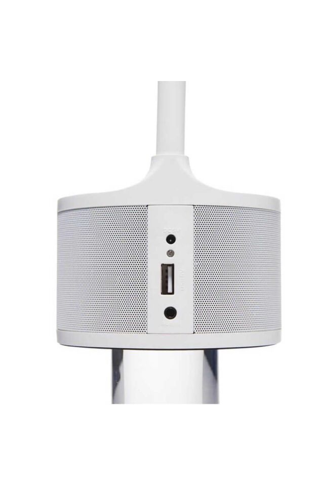 POUT Eyes 1 Led Lambalı Bluetooth Hoparlör Beyaz