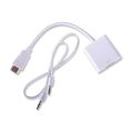 Qport Q-HD-VGJ 15cm HDMI to VGA Ses Girişli Çevirici