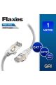 Flaxes Fnk-701G 1Mt Cat7 Patch Network Kablosu Gri