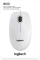Logitech B100 Optik USB Kablolu Mouse - Beyaz