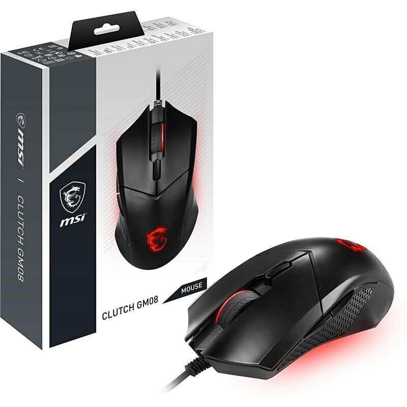 MSI Clutch GM08 Kablolu Optik Oyuncu Mouse