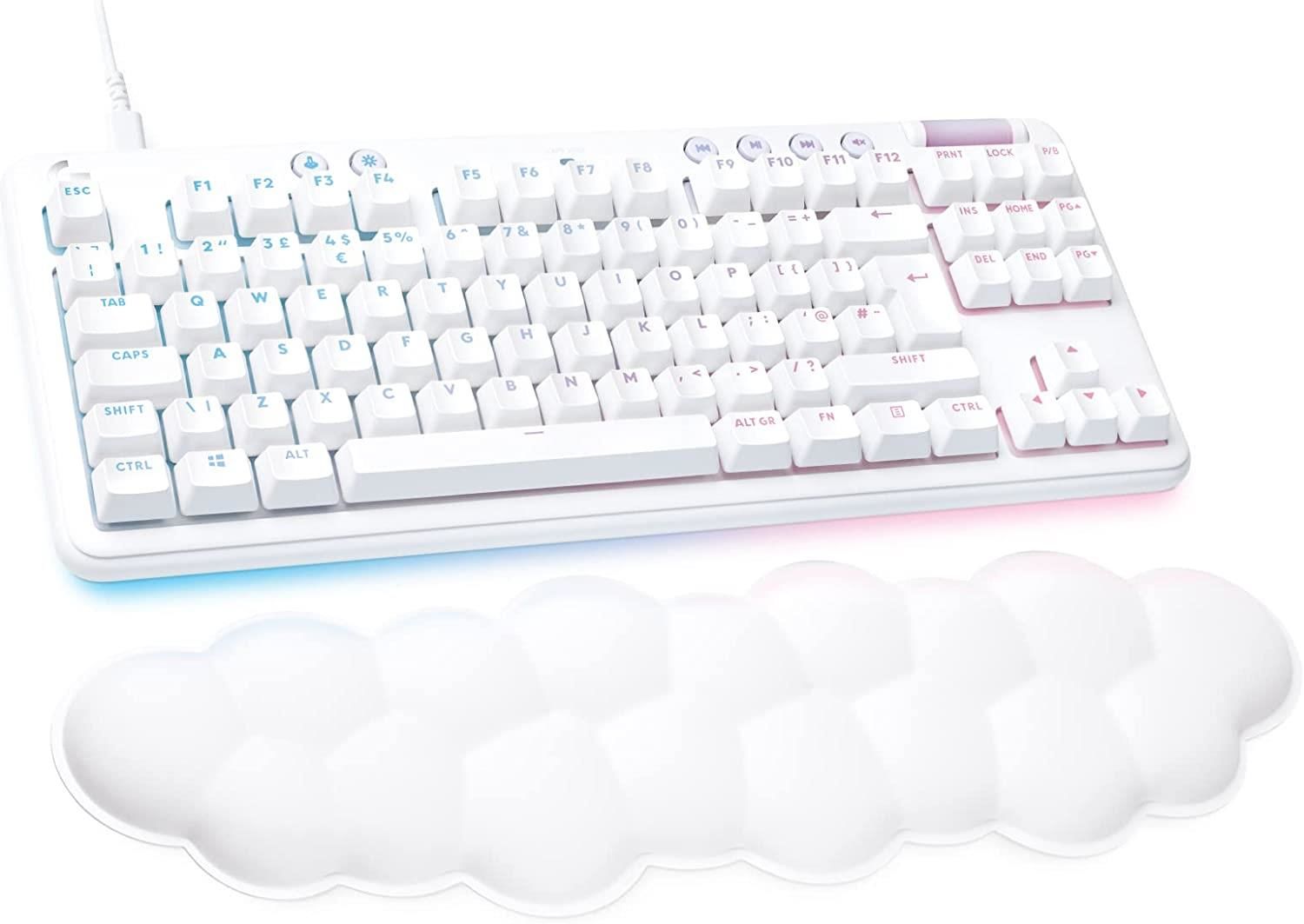 Logitech G Aurora G713 Kablolu Tactile Ingilizce Q Oyuncu Klavyesi - Beyaz