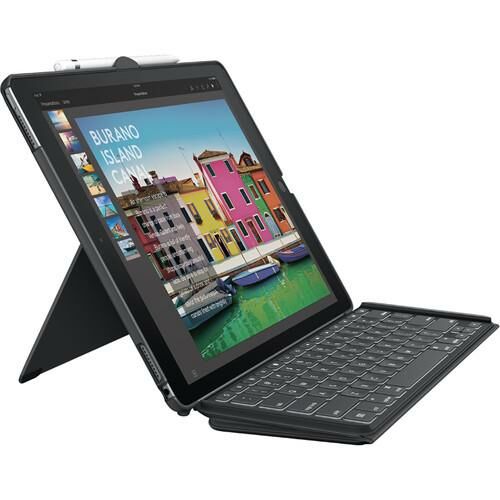Logitech Slim Combo iPad Pro 12.9'' 1. 2. İçin Klavyeli Kılıf - İtalian