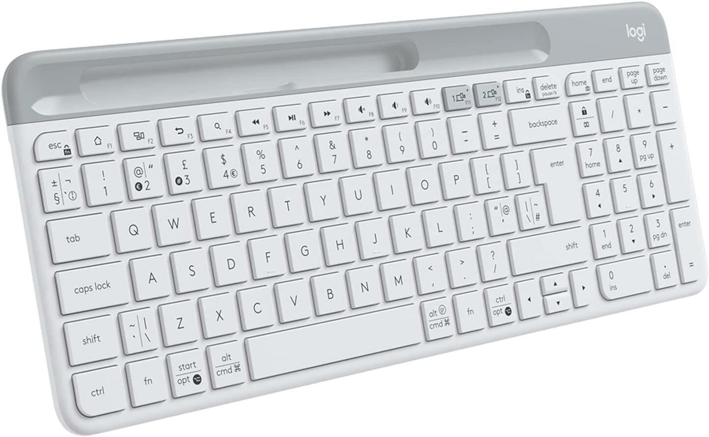 Logitech K580 Ultra Ince Çoklu Cihaz Özellikli Türkçe Bluetooth Klavye - Beyaz