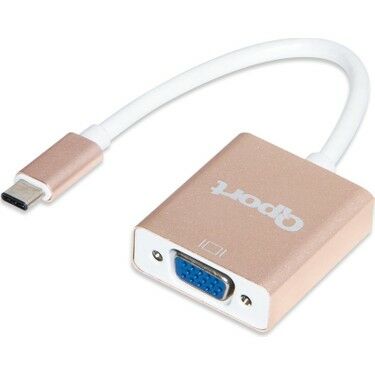 Qport Q-Tv Type-C(M) To VGA(F) 1920*1080P 60 Hz Çevirici