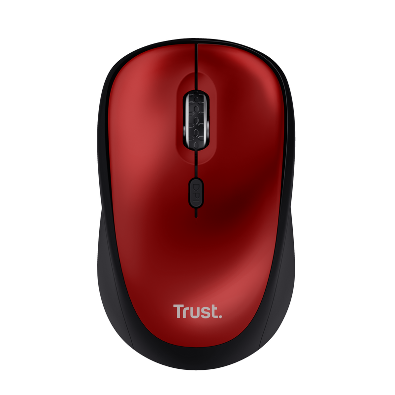 Trust 24550 Yvi+ Sessiz Kablosuz Optik Mouse - Kırmızı