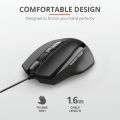 Trust 23650 Voca Kablolu Mouse-Siyah