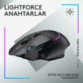 Logitech G G915 TKL LIGHTSPEED Kablosuz RGB Mekanik Oyuncu Klavyesi ve G502 X Plus Kablosuz HERO 25K Sensörlü RGB Oyuncu Mouse Seti, Siyah