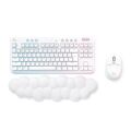 Logitech G Aurora G715 Lıghtspeed Kablosuz Tactile Ingilizce Q Oyuncu Klavyesi - Beyaz +  G Aurora G705 Lıghtspeed Kablosuz Oyuncu Mouse - Beyaz