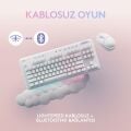 Logitech G Aurora G715 Lıghtspeed Kablosuz Tactile Ingilizce Q Oyuncu Klavyesi - Beyaz +  G Aurora G705 Lıghtspeed Kablosuz Oyuncu Mouse - Beyaz