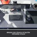 Logitech MX Mechanical Kablosuz Mini Mekanik Klavye, Aydınlatmalı, Dokunmatik Sessiz Tuşlar, İngilizce Q - Gri + MX Master 3S  Kablosuz Mouse - Siyah