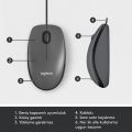 Logitech M100 Kablolu 1.000 Dpi USB Optik Mouse - Siyah