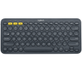 Logitech K380 Bluetooth Multimedya Türkçe Q Klavye - Gri