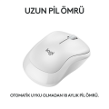 Logitech M240 Sessiz Kompakt Kablosuz Bluetooth Mouse - Beyaz