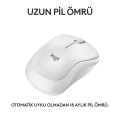Logitech M240 Sessiz Kompakt Kablosuz Bluetooth Mouse - Beyaz
