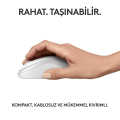 Logitech M240 Sessiz Kompakt Kablosuz Bluetooth Mouse - Beyaz