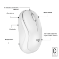 Logitech M240 Sessiz Kompakt Kablosuz Bluetooth Mouse - Beyaz