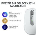 Logitech MX Anywhere 3S Kompakt 8000 DPI Optik Sensörlü Sessiz Bluetooth Kablosuz Mouse - Beyaz