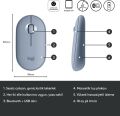 Logitech M350 Pebble İnce Kablosuz Bluetooth Mouse Mavi - Gri 910-005719