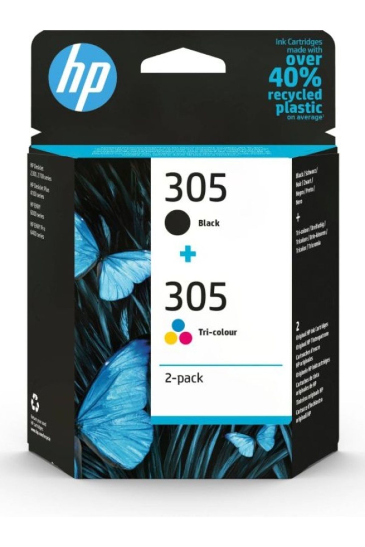 HP 6ZD17AE 2-Pac TriColor/Siyah Mürekkep Kartuş (305)