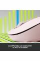 Logitech Signature M650 Küçük ve Orta Boy Sağ El Için Sessiz Kablosuz Mouse - Pembe