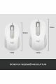 Logitech Signature M650 Küçük ve Orta Boy Sağ El Için Sessiz Kablosuz Mouse - Beyaz