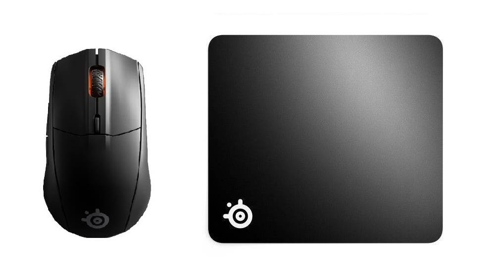 SteelSeries Rival 3 Wireless Oyuncu Mouse & Qck Large Mouse Pad