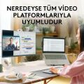 Logitech Brio 100 Full HD 1080p Gizlilik Kapaklı Mikrofonlu Web Kamerası - Beyaz