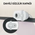 Logitech Brio 100 Full HD 1080p Gizlilik Kapaklı Mikrofonlu Web Kamerası - Beyaz