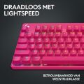 Logitech G PRO X TKL LIGHTSPEED Kablosuz LIGHTSYNC RGB Mekanik Tactile Switch İngilizce Oyun Klavyesi - Pembe