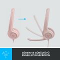 Logitech H390 USB Gürültü Önleyici Mikrofonlu Kulaklık - Pembe