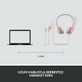 Logitech H390 USB Gürültü Önleyici Mikrofonlu Kulaklık - Pembe