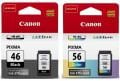 Canon PG-46 CL-56 Pixma E404/E414/E464/E484 Siyah-Renkli Kartuş Fotoğraf Kağıdı Hediyeli