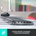 Logitech MX Mechanical Kablosuz Aydınlatmalı İngilizce Q Mekanik Performans Klavyesi - Siyah