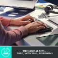 Logitech MX Mechanical Kablosuz Mini Mekanik Klavye, Aydınlatmalı, Dokunmatik Sessiz Tuşlar, İngilizce Q - Gri