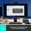 Logitech MX Mechanical Kablosuz Mini Mekanik Klavye, Aydınlatmalı, Dokunmatik Sessiz Tuşlar, İngilizce Q - Gri