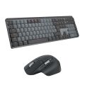 Logitech MX Mechanical Kablosuz Aydınlatmalı İngilizce Q Mekanik Performans Klavyesi (Siyah) + MX Master 3S  Kablosuz Mouse (Siyah)